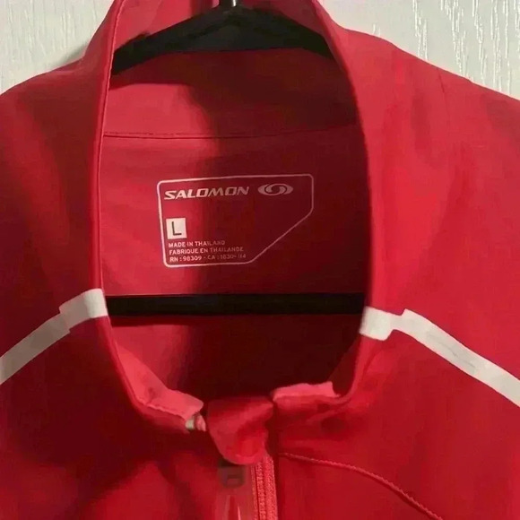Salomon Medium Weight Pink Clima Wind Athletic Running Jacket  Size Large - Picture 3 of 8